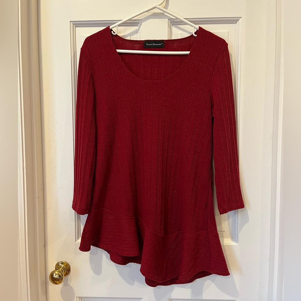 Women’s S long sleeve red shirt